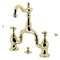 Kingston Brass Bridge Bathroom Faucet with Brass Pop-Up, Polished Brass KS7972PL - alternate 1